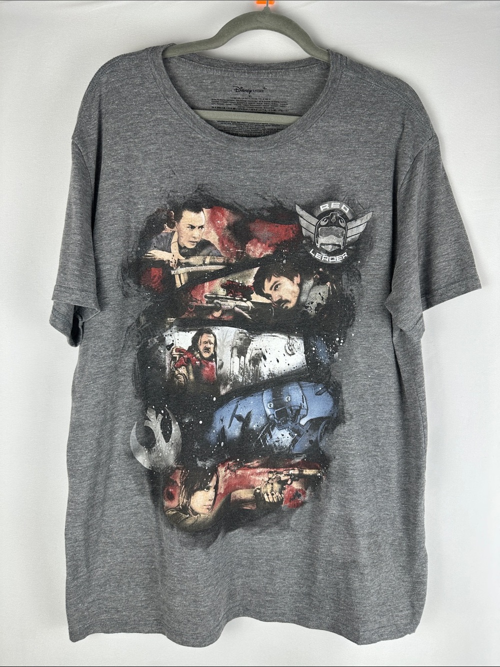 Disney Store Star Wars Grey Graphic Red Leader T-Shirt